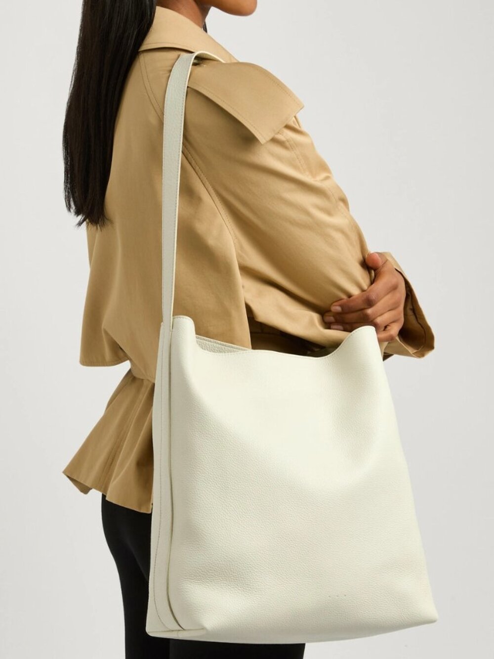 Aesther Ekme 'Sac Supple' Large Tote Grain White - $795